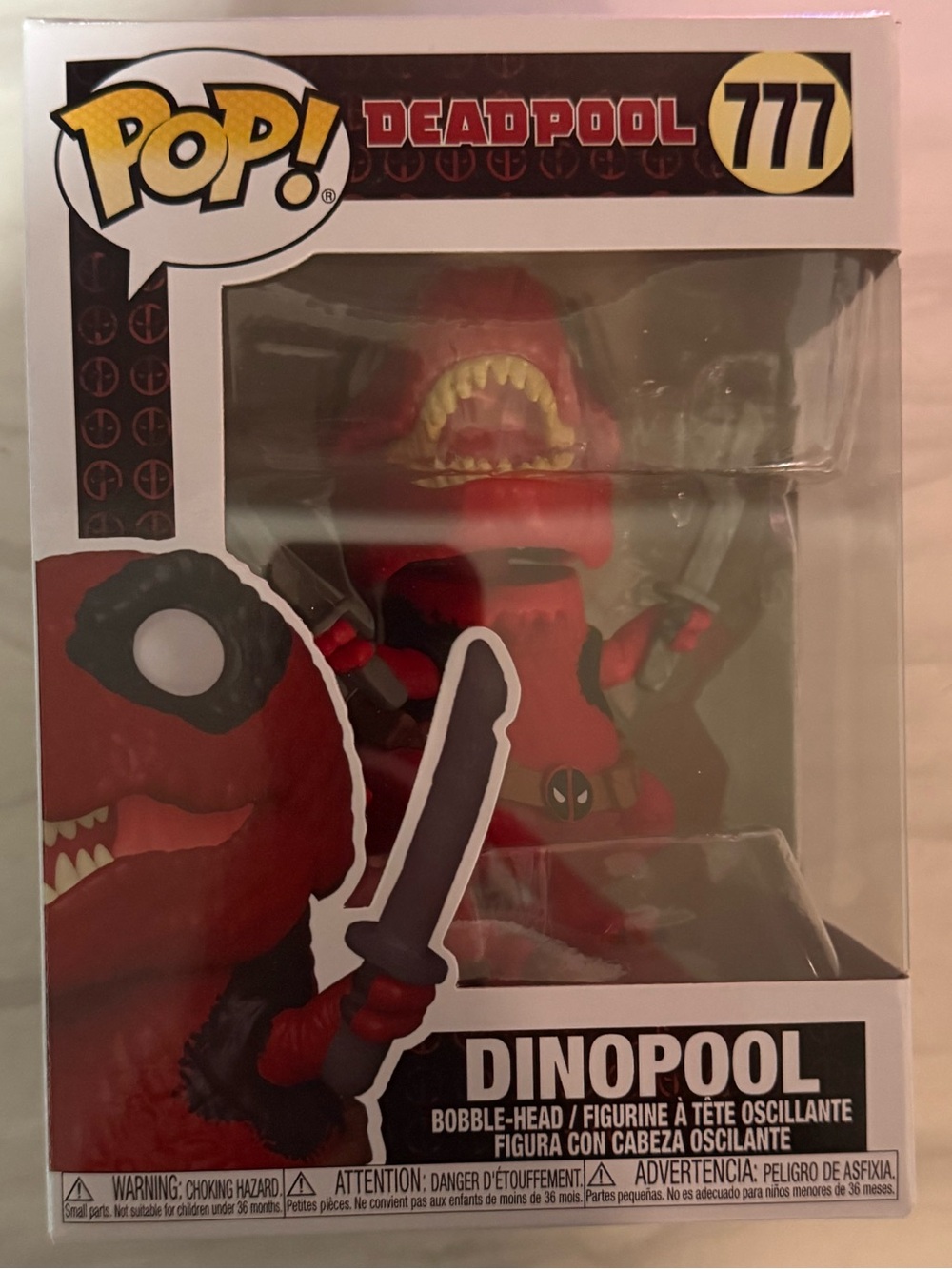 Funko Pop! Dinopool Vinyl Figure - Red, Black, Yellow Accents